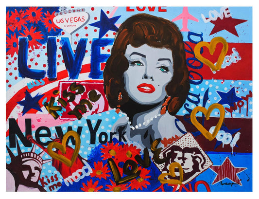 Nastya Rovenskaya- Mixed Media "Looking for Glory"