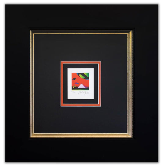 Peter Max- Original Lithograph "Jumper with Two Pyramids (Mini)"