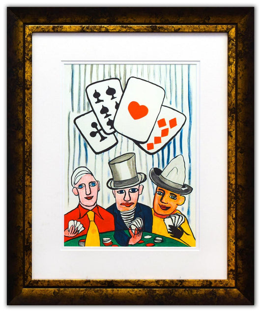 Alexander Calder- Lithograph "DLM212 - Joueurs de cartes I"