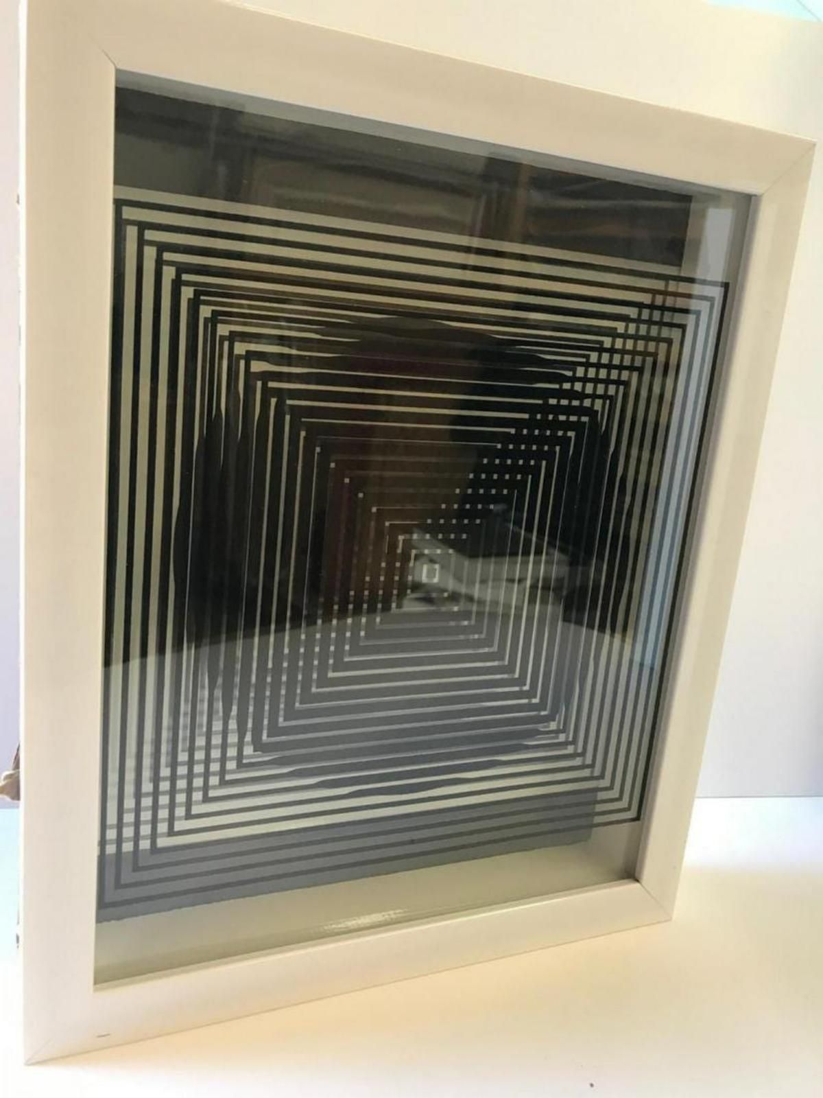 Victor Vasarely- 3D Wall Sculpture/object - Set of 5 "Cinetiques"