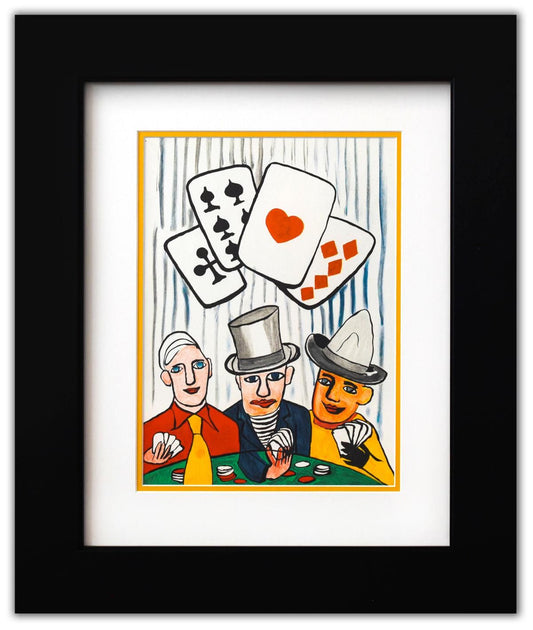 Alexander Calder- Lithograph "DLM212 - Joueurs de cartes I"