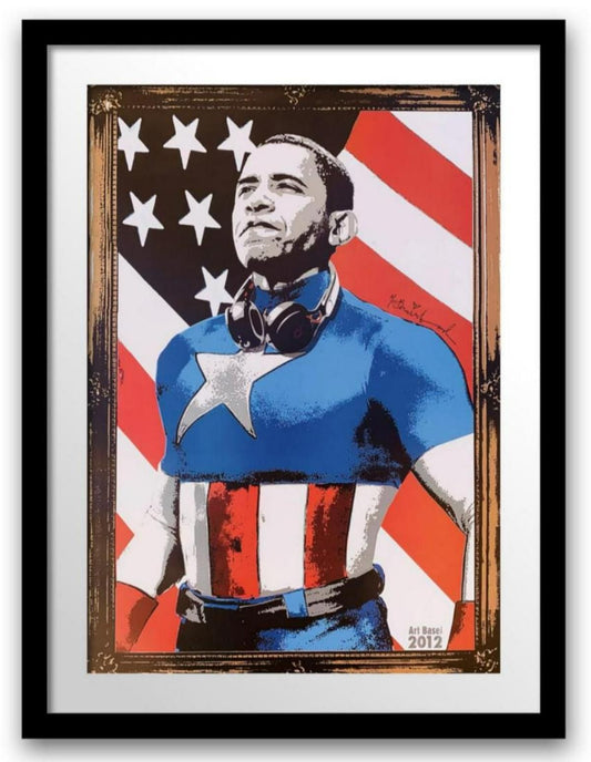 Mr. Brainwash- Original Offset Lithograph on Paper "Obama"