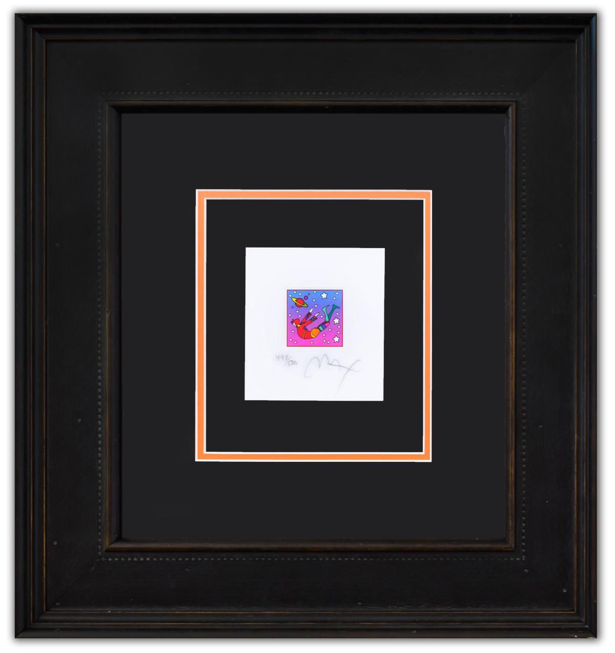 Peter Max- Original Lithograph "MIC FLYER IN SPACE VER II"
