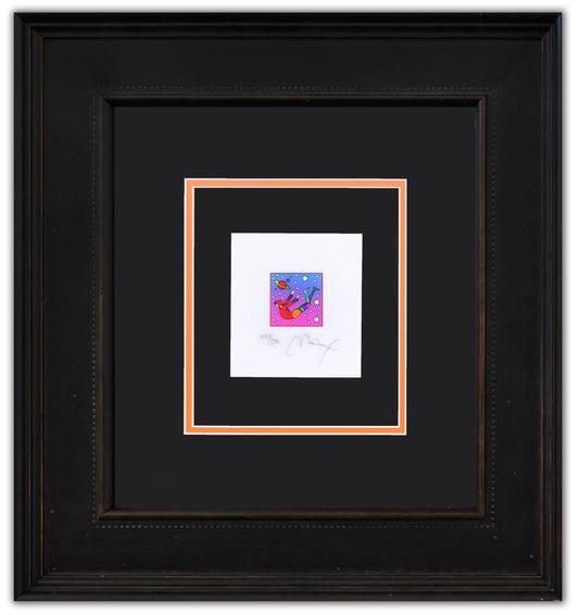 Peter Max- Original Lithograph "MIC FLYER IN SPACE VER II"