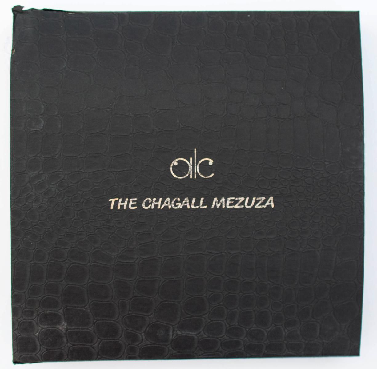 Marc Chagall- Mezuzah - silkscreen on 24K gold plated bronze "12 Tribes Hadassah Windows - Reuben"