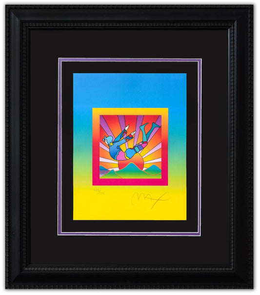 Peter Max- Original Lithograph "Cosmic Flyer on Blends"