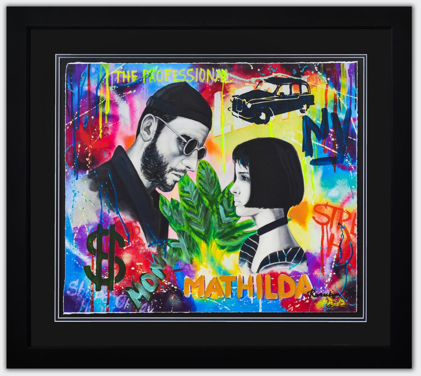 Nastya Rovenskaya- Original Mixed Media on Paper "Leon"