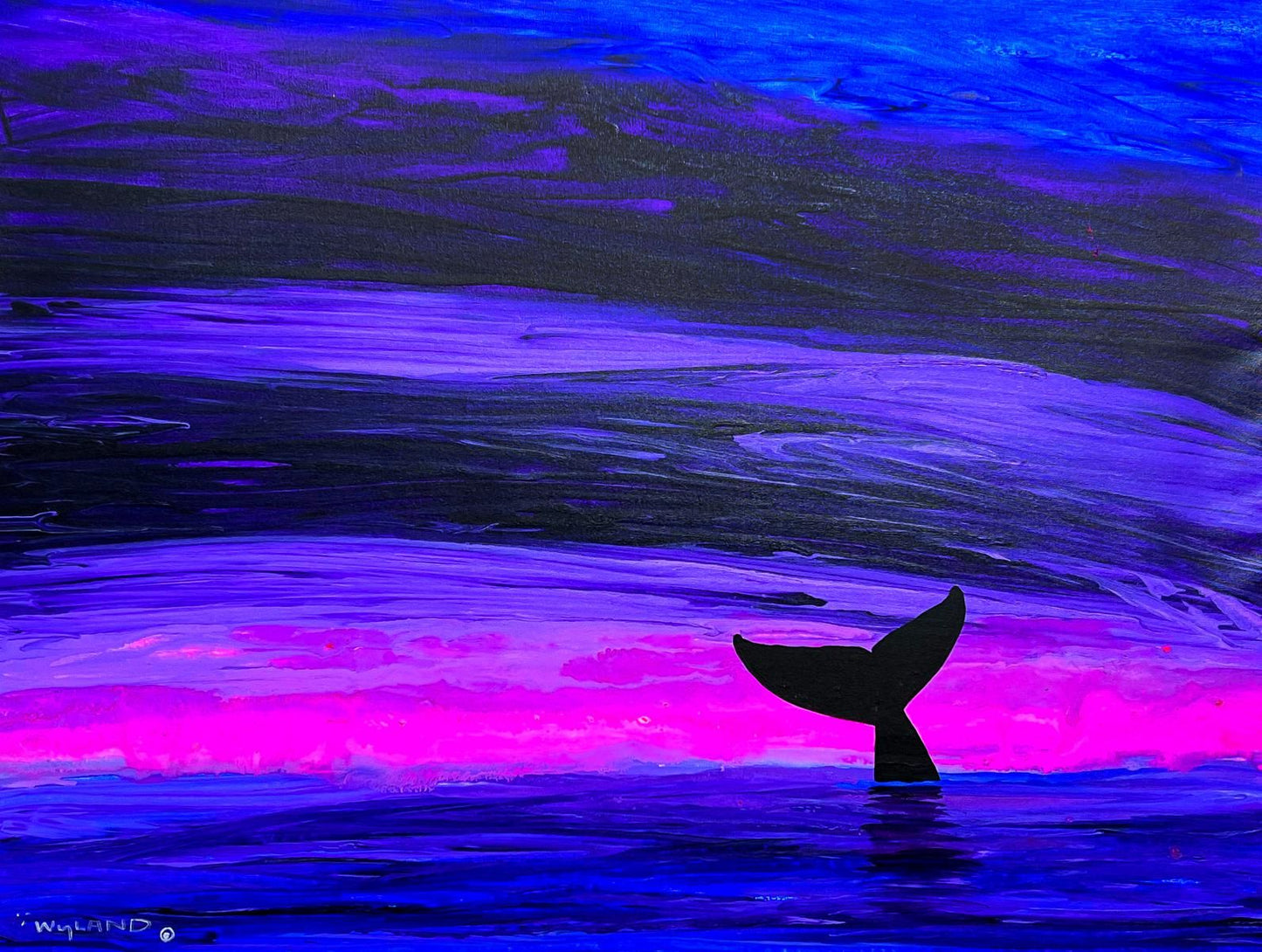 Wyland- Original Painting on Canvas "Whale Tale"