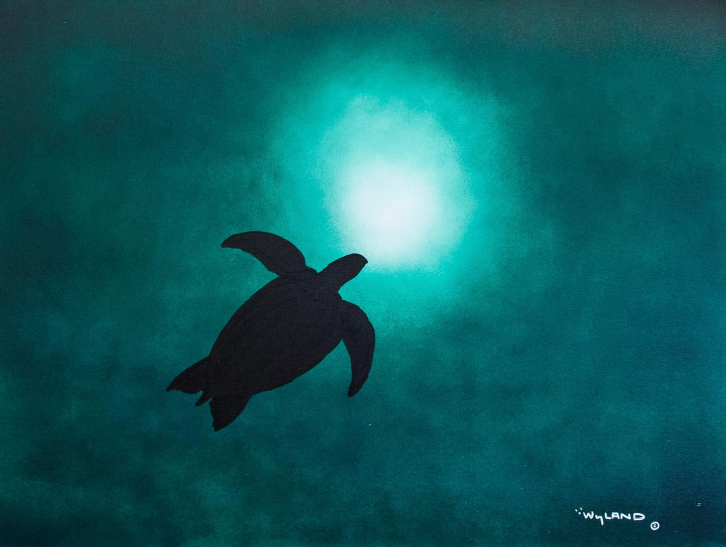 Wyland- Original Painting on Canvas "Sea Turtle"