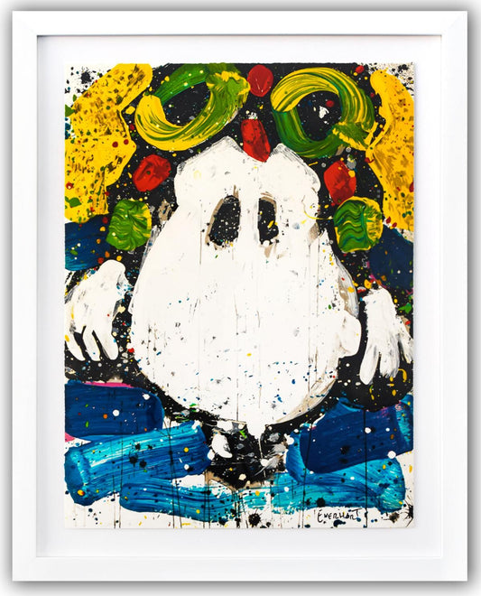Tom Everhart- Hand Pulled Original Lithograph "Ace Face"