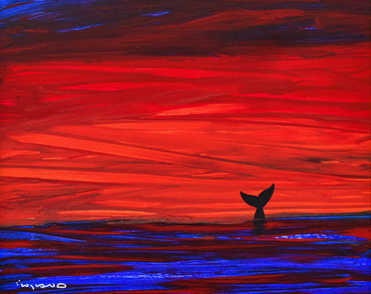 Wyland- Original Painting on Canvas "Sun Rise"