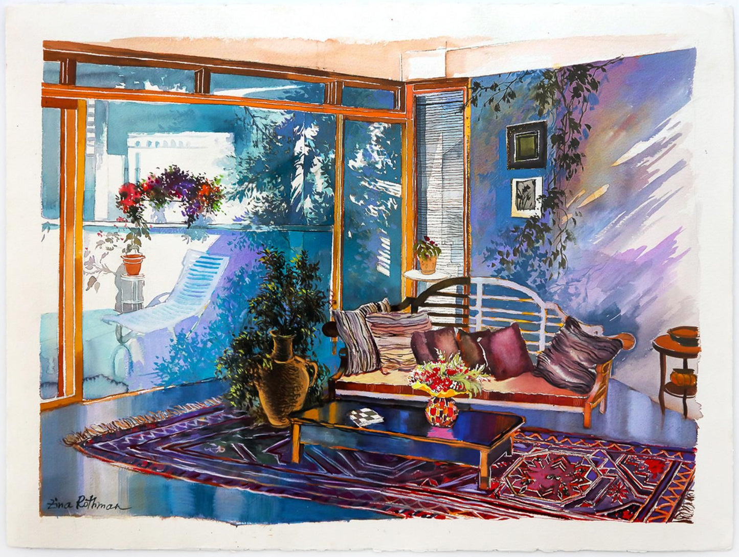 Zina Roitman- Original Watercolor "Untitled"