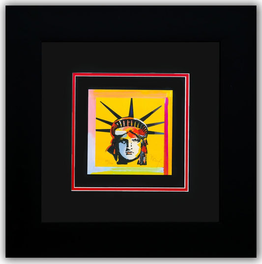 Peter Max- Original Lithograph "LIBERTY HEAD (Mini)"