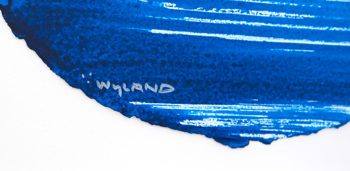 Wyland- Original Watercolor Painting on Deckle Edge Paper "Palm Tree"