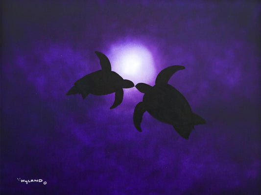Wyland- Original Painting on Canvas "Sea Turtles"