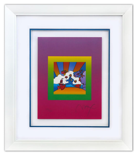 Peter Max- Original Lithograph "Cosmic Runner on Blends"