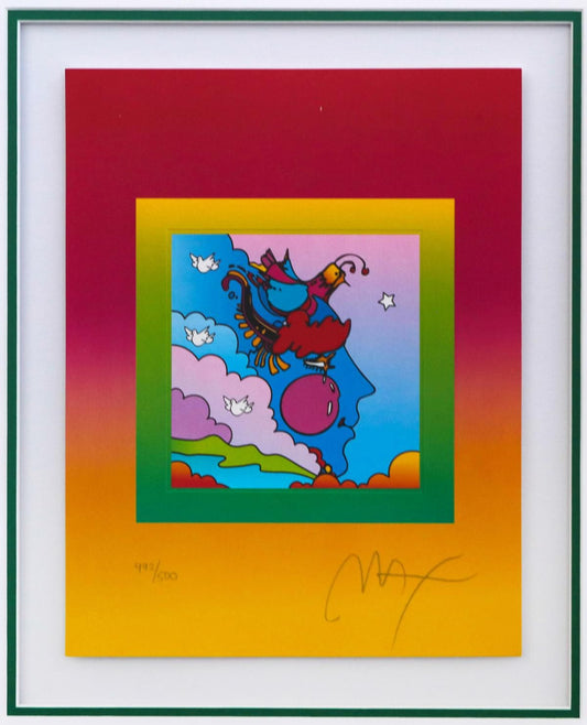 Peter Max- Original Lithograph "Woodstock Profile on Blends"