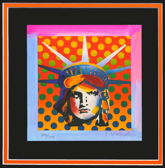 Peter Max- Original Lithograph "Liberty Head"