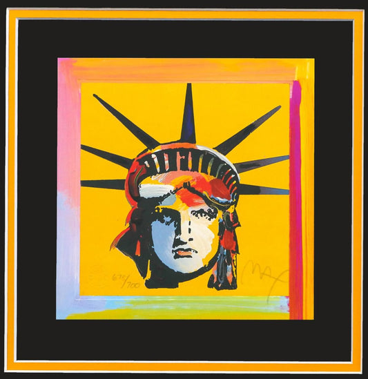 Peter Max- Original Lithograph "Liberty Head"