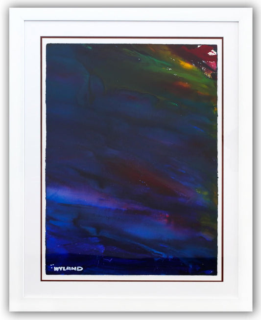 Wyland- Original Watercolor Painting on Deckle Edge Paper "Abstract"