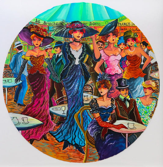 Patricia Govezensky- Original Watercolor "After Party in France"