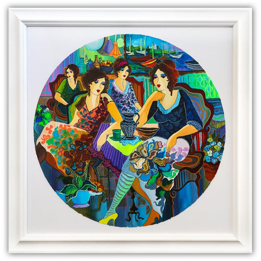 Patricia Govezensky- Original Watercolor "Pleasant Thoughts"