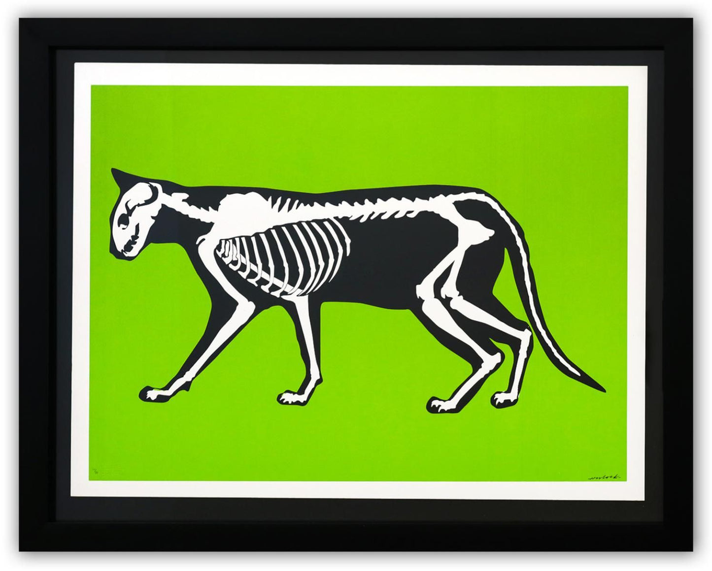Hijack- Silkscreen "Skeleton Cat"
