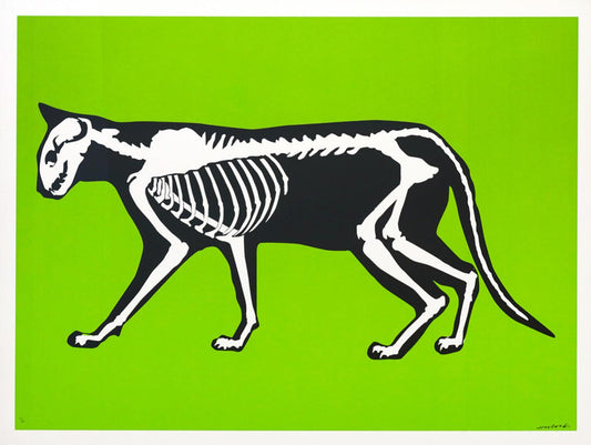 Hijack- Silkscreen "Skeleton Cat"