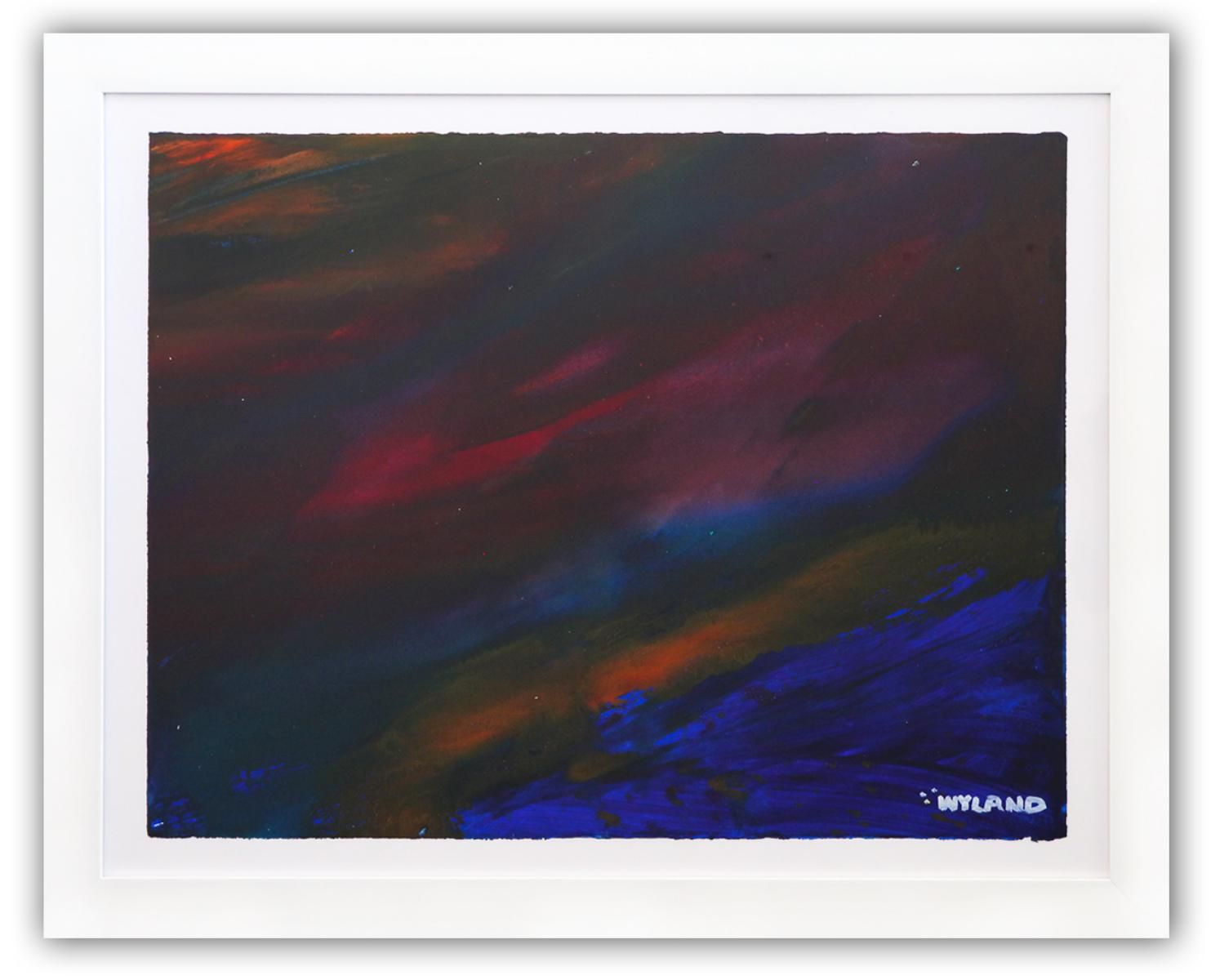 Wyland- Original Watercolor Painting on Deckle Edge Paper "Abstract"