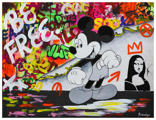 Nastya Rovenskaya- Mixed Media "Dancing in the City"