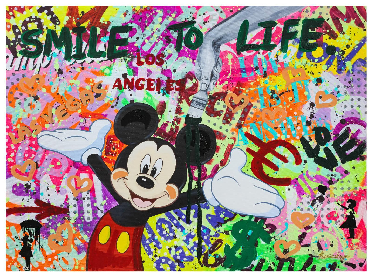 Nastya Rovenskaya- Mixed Media "Party with Mikcey"