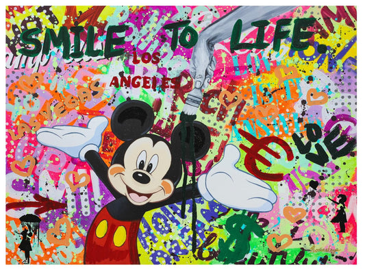 Nastya Rovenskaya- Mixed Media "Party with Mikcey"