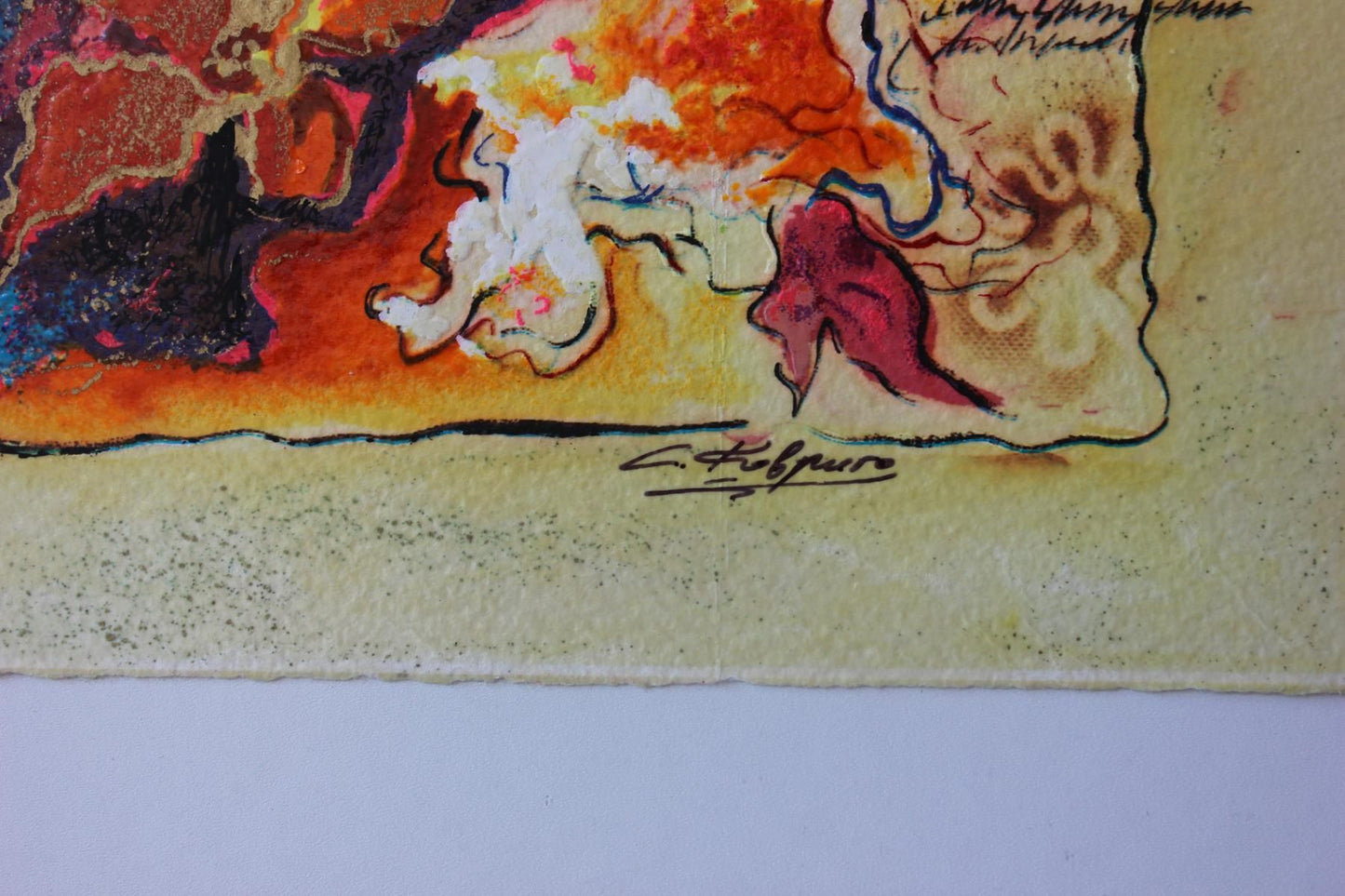 Sergey Kovrigo- Original Serigraph on Paper "Rendezvous"
