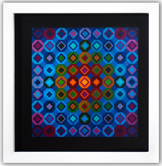 Victor Vasarely- Heliogravure Print "Folkokta"