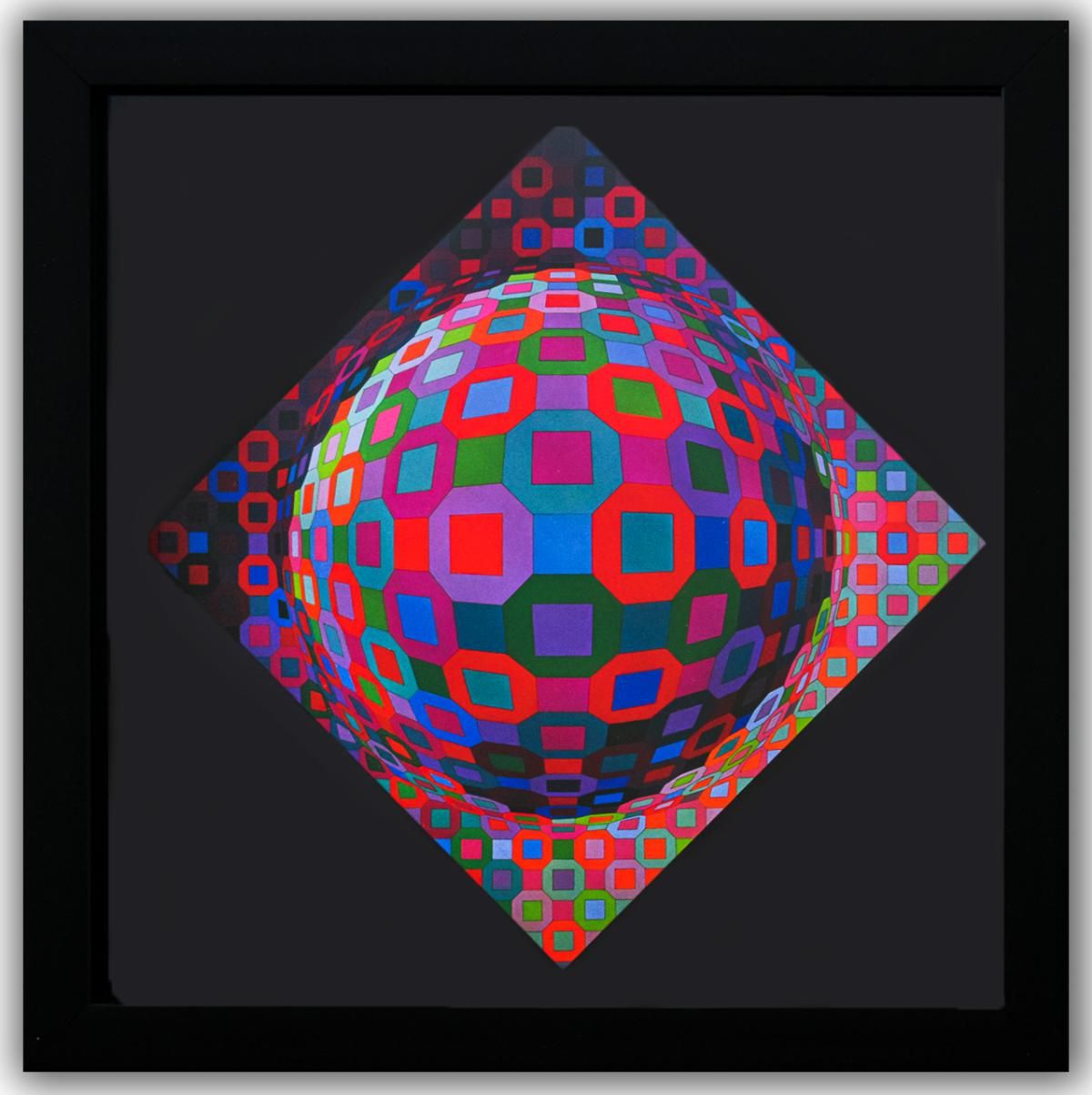 Victor Vasarely- Heliogravure Print "Planetary"