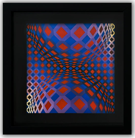 Victor Vasarely- Heliogravure Print "Ondocto - X"