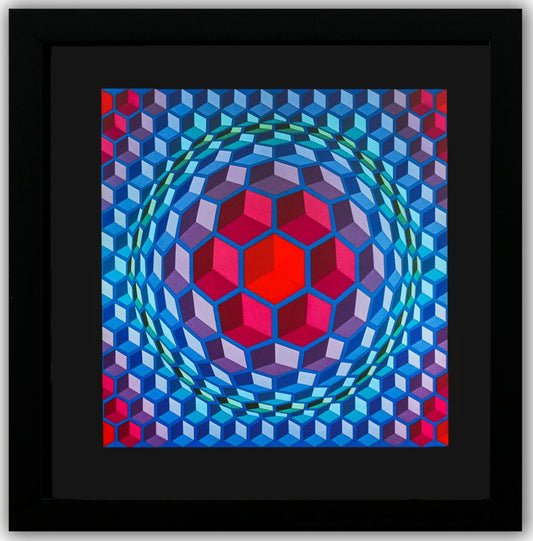 Victor Vasarely- Heliogravure Print "Untitled"