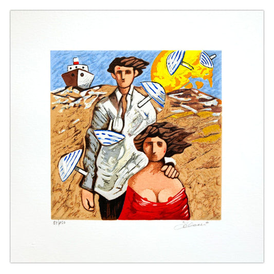 Giampaolo Talani- SIlkscreen on Paper "Un Giorno D'Estate"