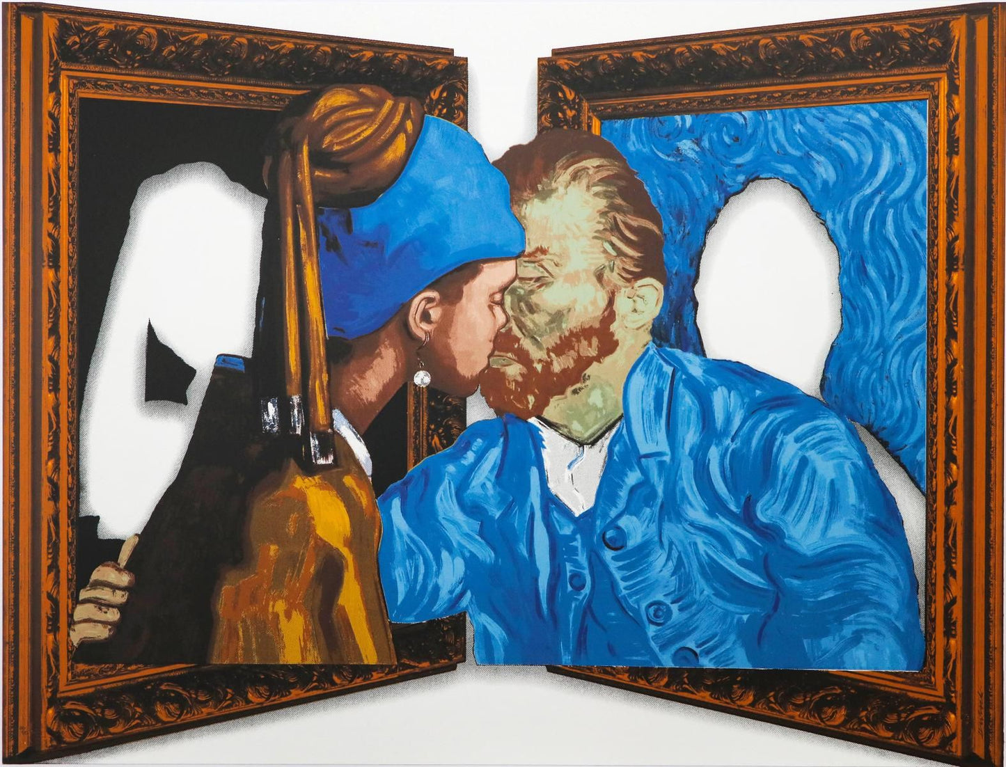 Hijack- Limited Edition Silkscreen "kissing booth"