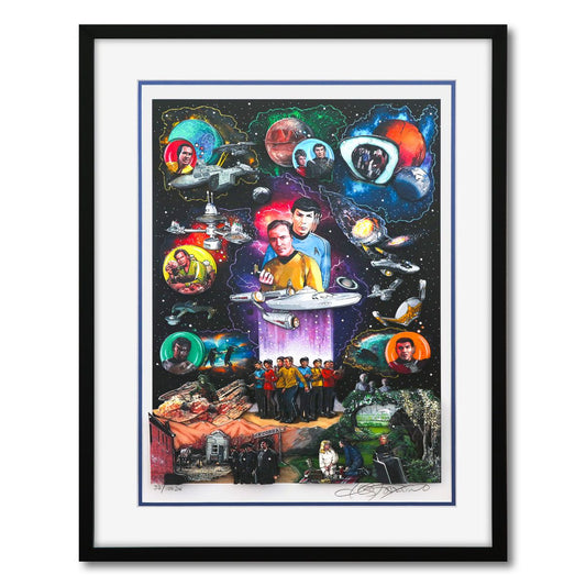Charles Fazzino- 3D Construction Silkscreen giclee on paper "STAR TREK: THE BEGINNING"