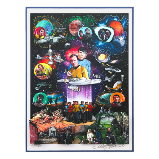 Charles Fazzino- 3D Construction Silkscreen giclee on paper "STAR TREK: THE BEGINNING"