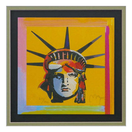 Peter Max- Original Lithograph "Liberty Head"
