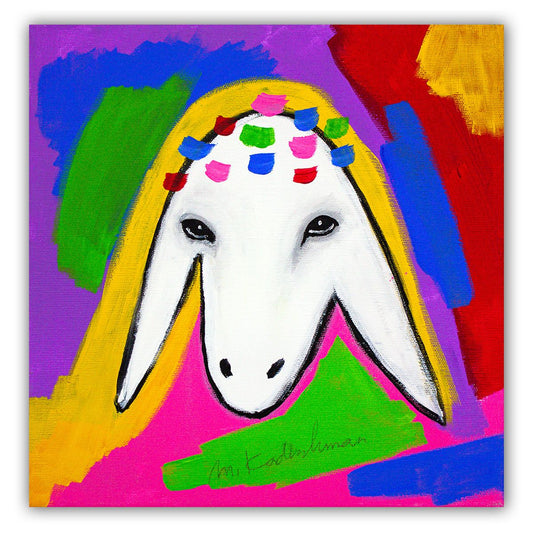 Menashe Kadishman- Original Acrylic on Canvas "Untitled"