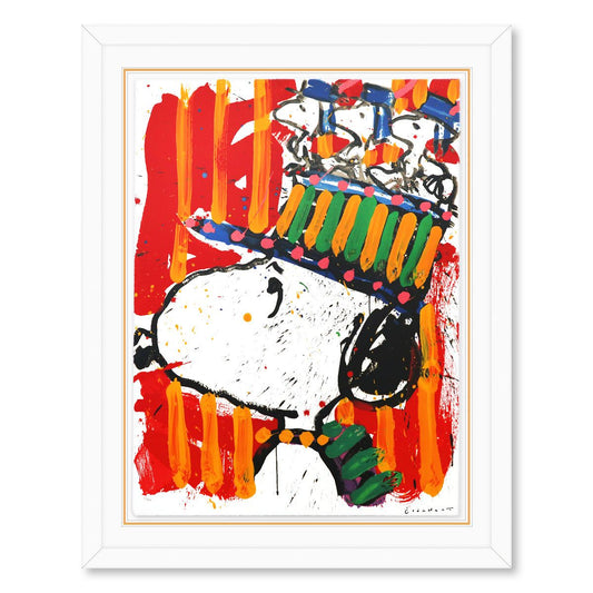 Tom Everhart- Hand Pulled Original Lithograph "Why I Don't Wear Hats"
