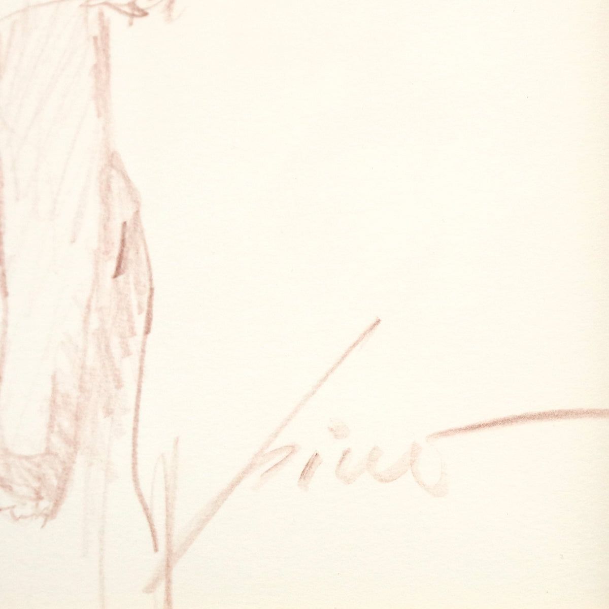 Pino (1939-2010)- Original Drawing on Paper "Untitled"