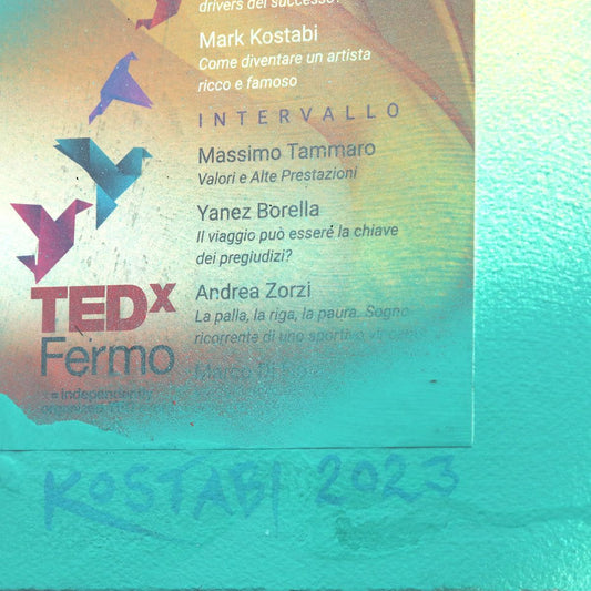 Mark Kostabi- Original Mixed Media on Paper "Dreaming Of Stardom"