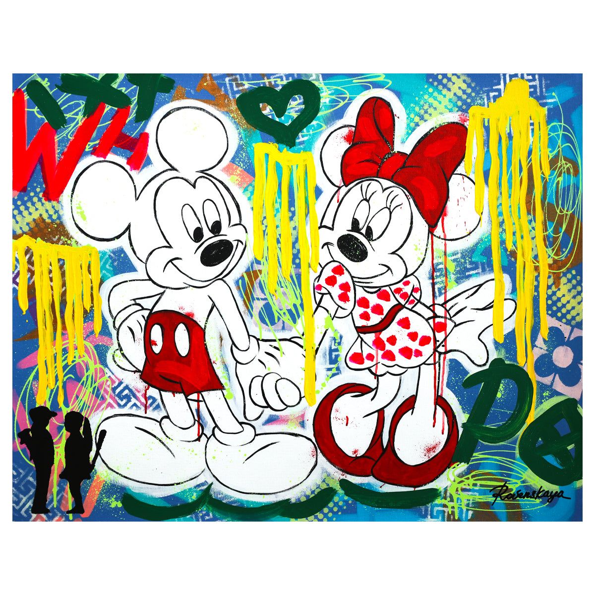 Nastya Rovenskaya- Mixed Media "Love in Red"