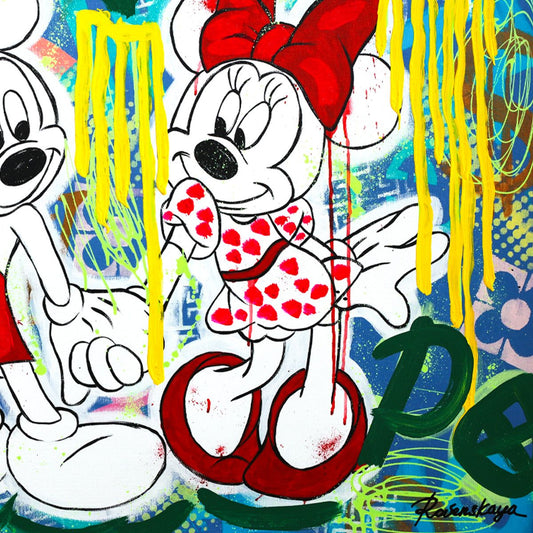 Nastya Rovenskaya- Mixed Media "Love in Red"