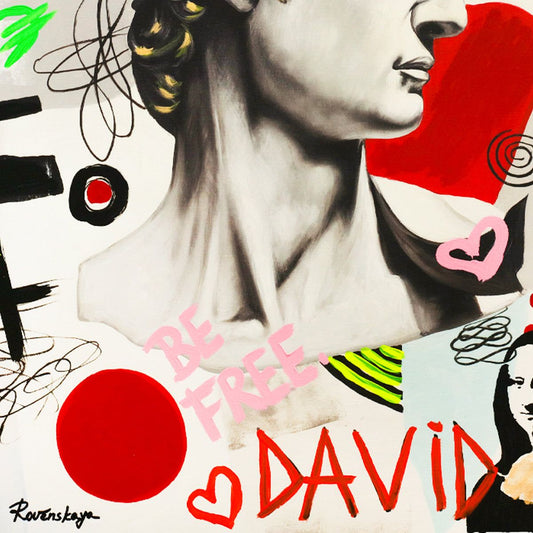 Nastya Rovenskaya- Mixed Media "David"