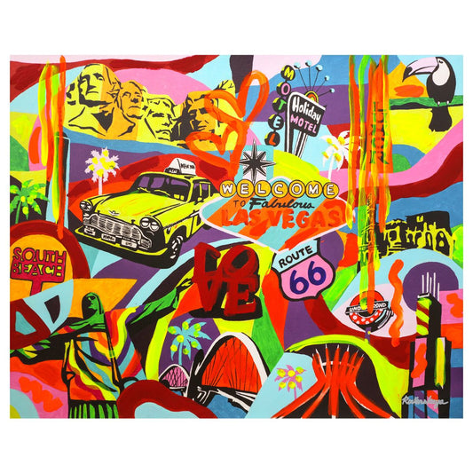 Nastya Rovenskaya- Mixed Media "Casino Life"